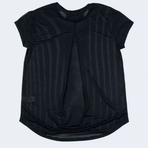 Sheer Mesh Stripe Top